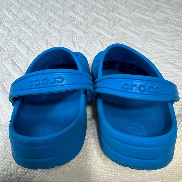 Crocs Baya Kids Cobalt Blue Clogs Slip On Sandals Junior 3 J3 - Picture 7 of 8